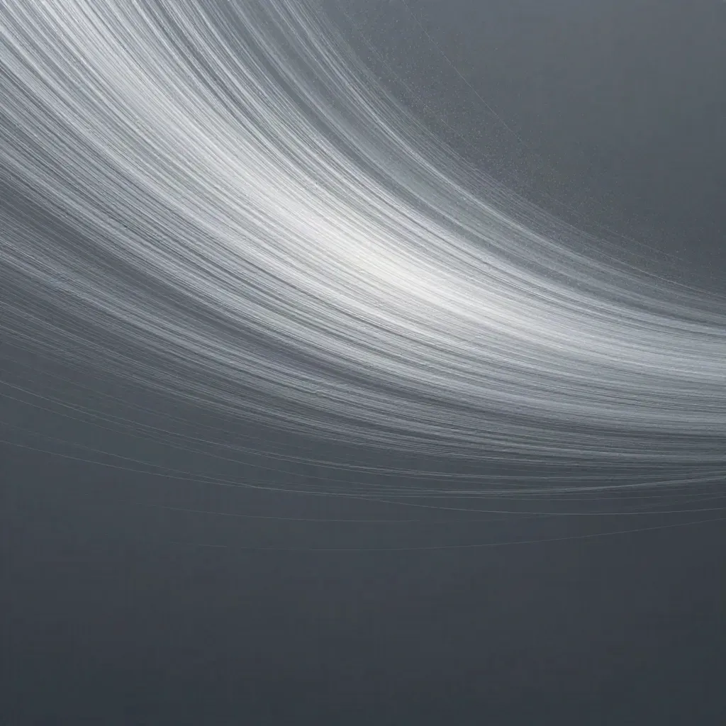 Silver light filaments converge into a soft white bloom in dark graphite haze.
